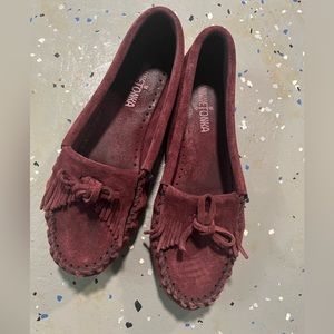 Minnetonka suede loafers